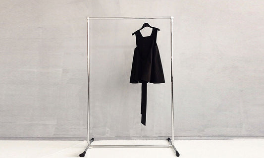 little black dress on a rack