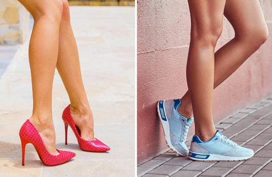 stiletto vs sneaker