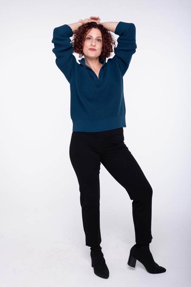 Morgan 3-quarter Zip Sweater