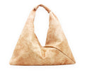 toasted marshmallow 18" x 18" leather hobo bag