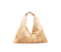 toasted marshmallow 13" x 13" leather hobo bag