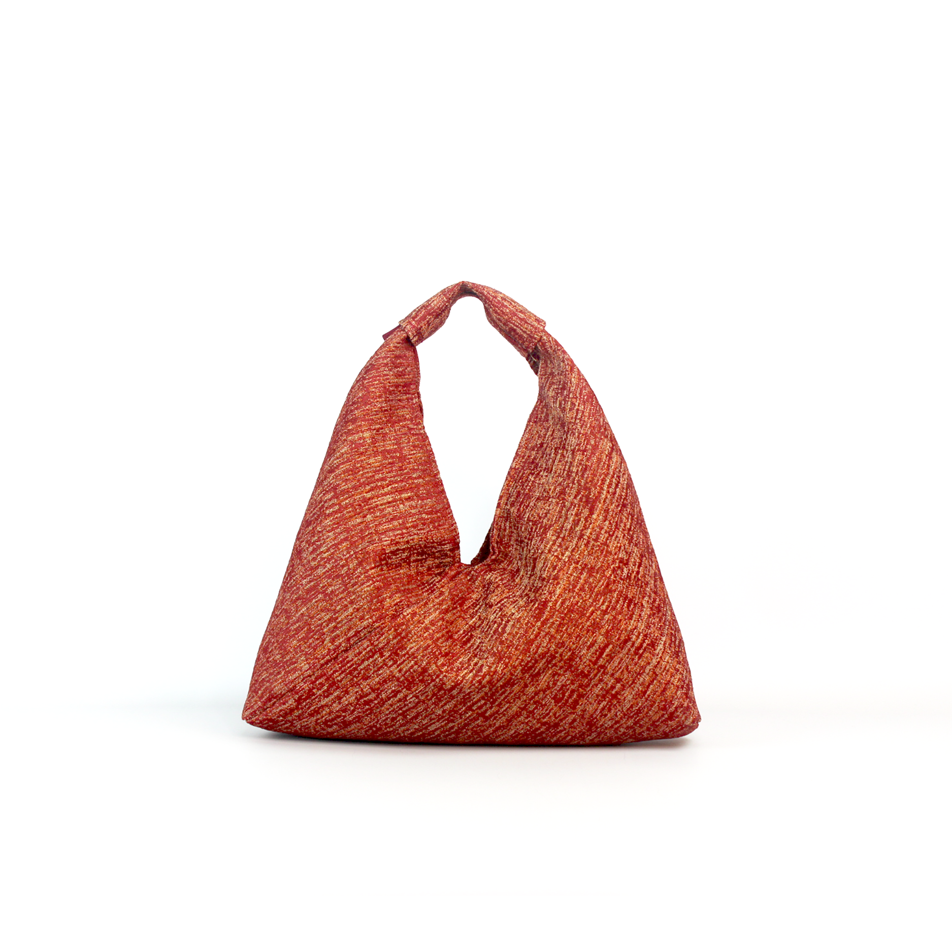 fiber red heather midi slouch bag